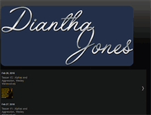Tablet Screenshot of diantha-jones.com